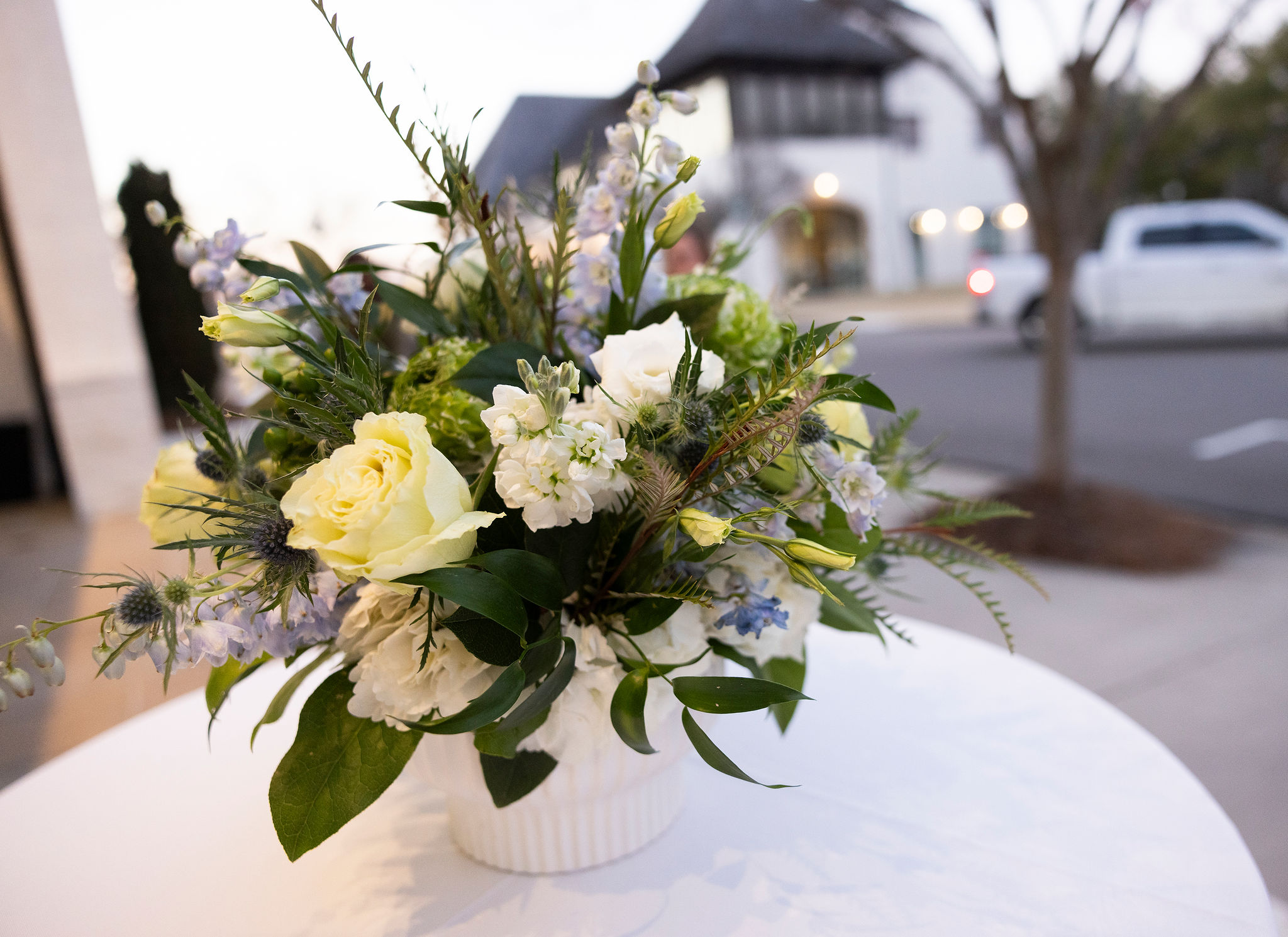 flowers at reception
