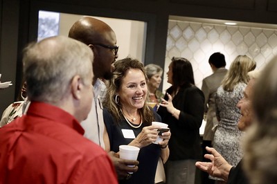 people visit at coffee event