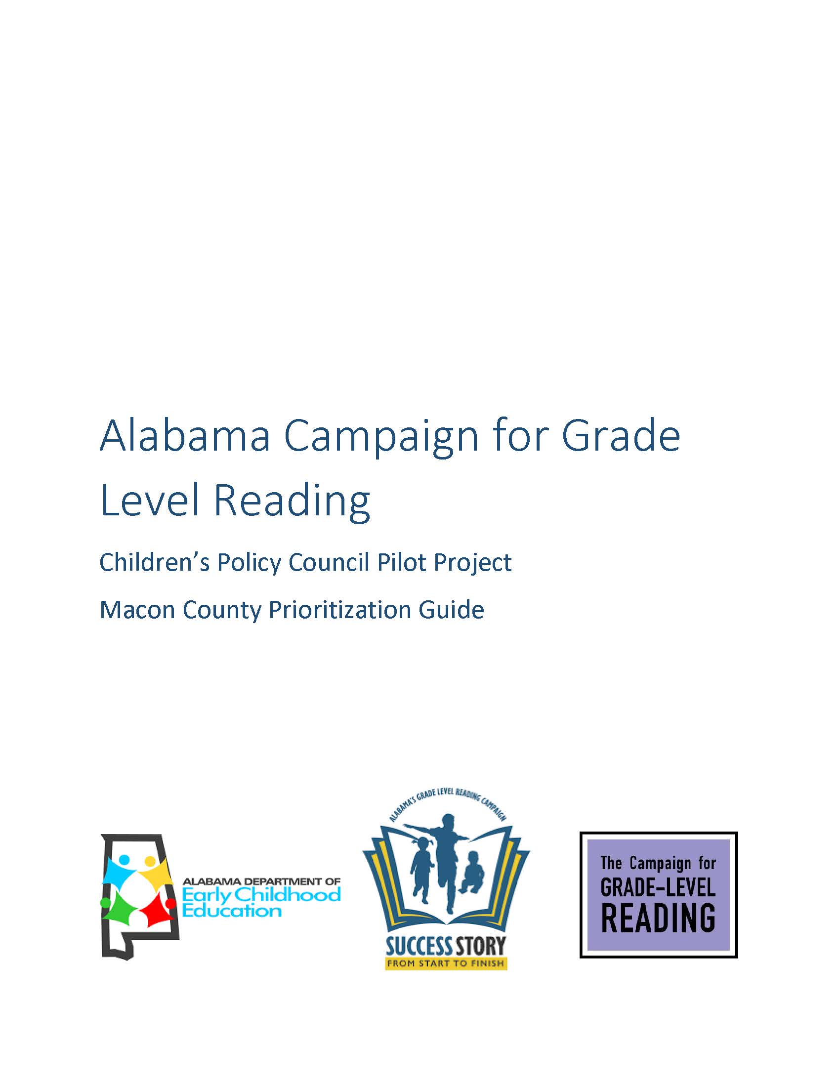 Alabama Campaign for Grade-Level Reading Macon County Assessment