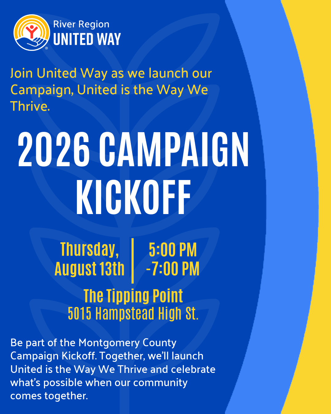 Campaign Kickoff flier