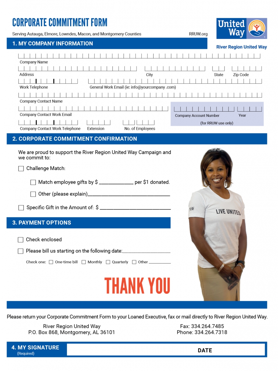 Corporate Commitment Form
