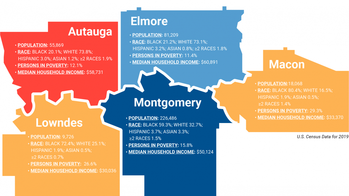 5 Counties Demographics