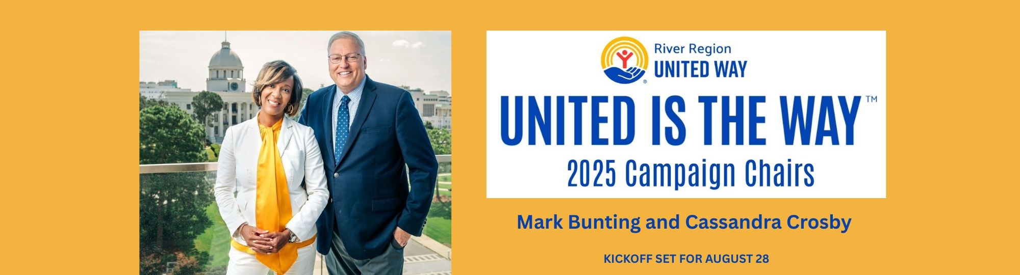 Campaign Chairs Cassandra Crosby and Mark Bunting